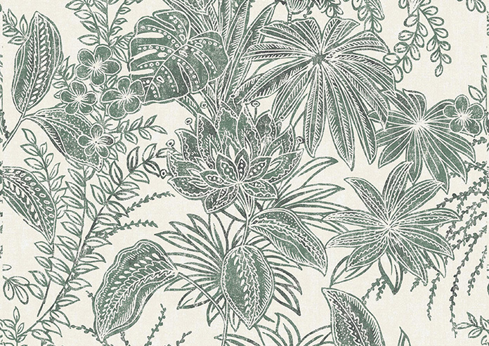 Maui, Green Ink - Twist&Fit Roman Blind - Image 7